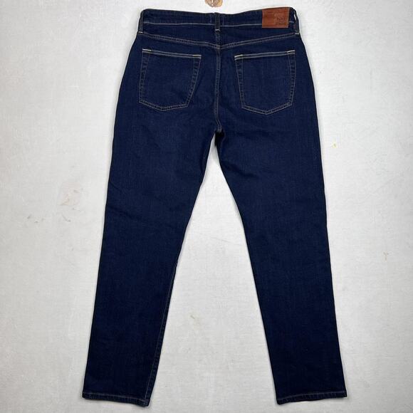 Flint and Tinder Jeans Mens 32x32 Blue Straight Fit Denim Stretch Classic Casual - Picture 3 of 9